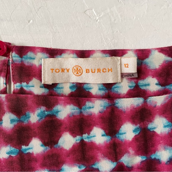 Tory Burch Sonda Silk Runway Tea Length Dress $595 Size 12 - Picture 7 of 12